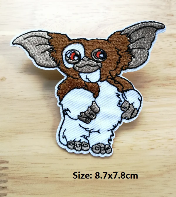 Gizmo Gremlins Железная на фотографиях ТВ мультяшная вышивка тканевые кайды аппликация