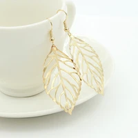 fashion leaves dangle earrings for women handmade boho super lightweight chandelier dangle drop earring gold silver plated