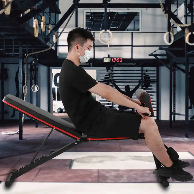 

7 LVL Adjustable Weight Abdominal Bench Sit up Fitness Dumbbell Bench Waist Bench Training Bench Slimming Tool