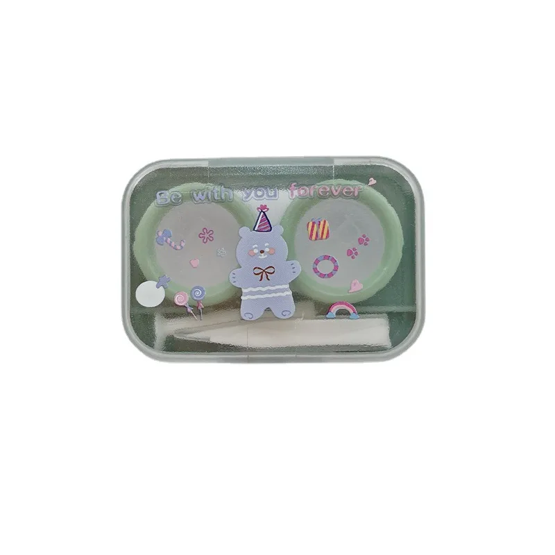 Модный Пинцет на присоске мини Чехол для контактных линз Набор цветных