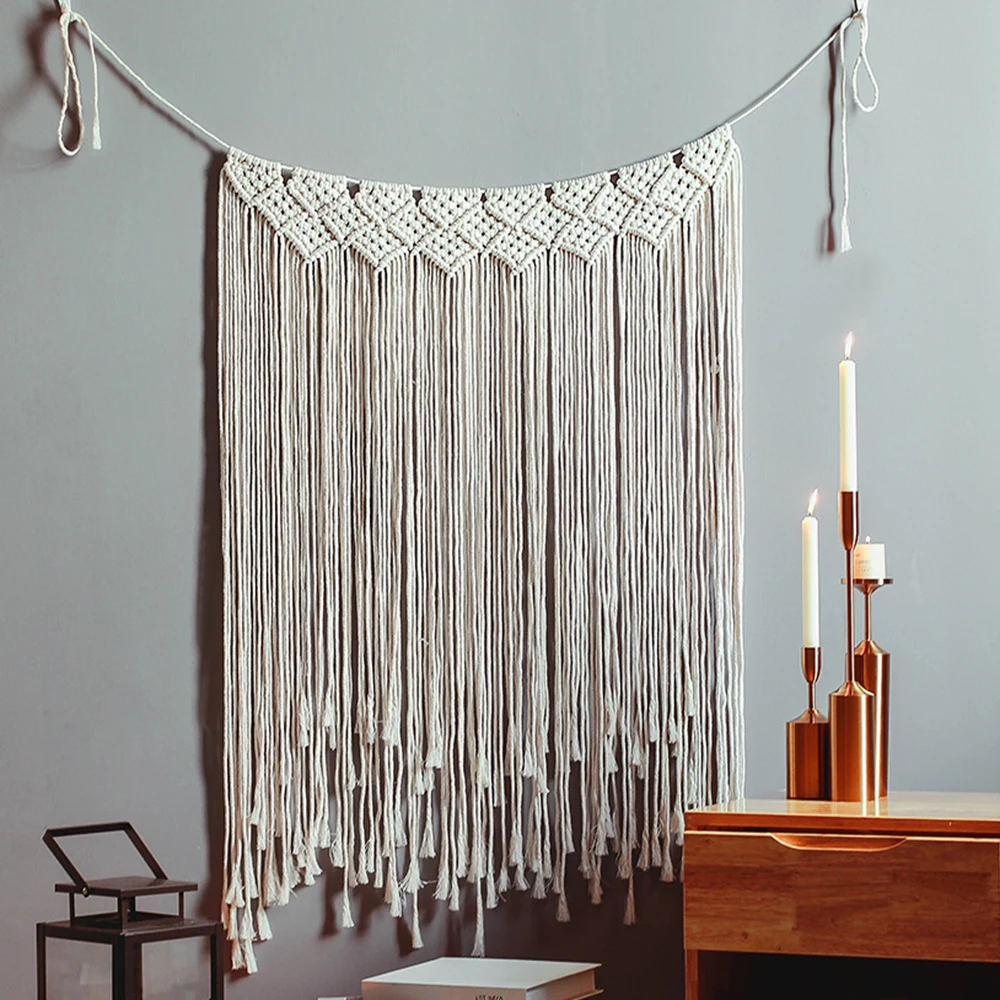 

Macrame Hanging Tapestry Wall Decoration Door Window Curtain Wedding Backdrop