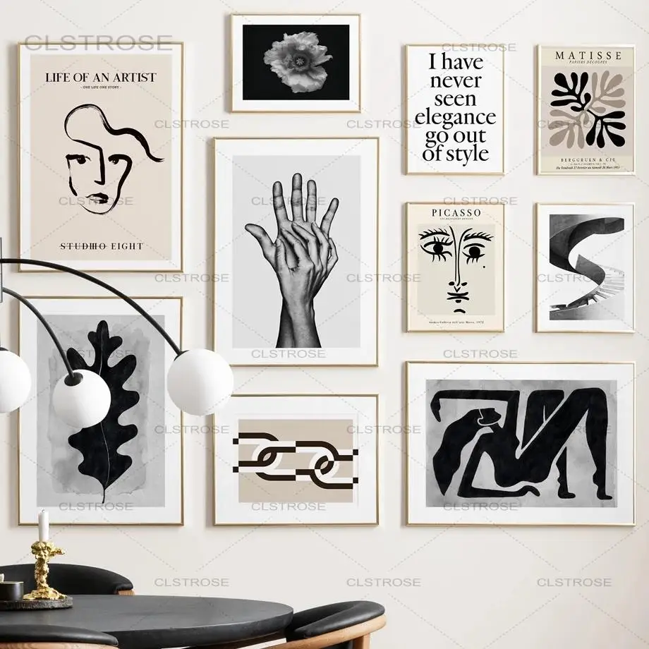 

Canvas Painting Matisse Picasso Abstract Wall Art Print Vintage Nordic Poster Modern Gallery Wall Pictures For Living Room Decor