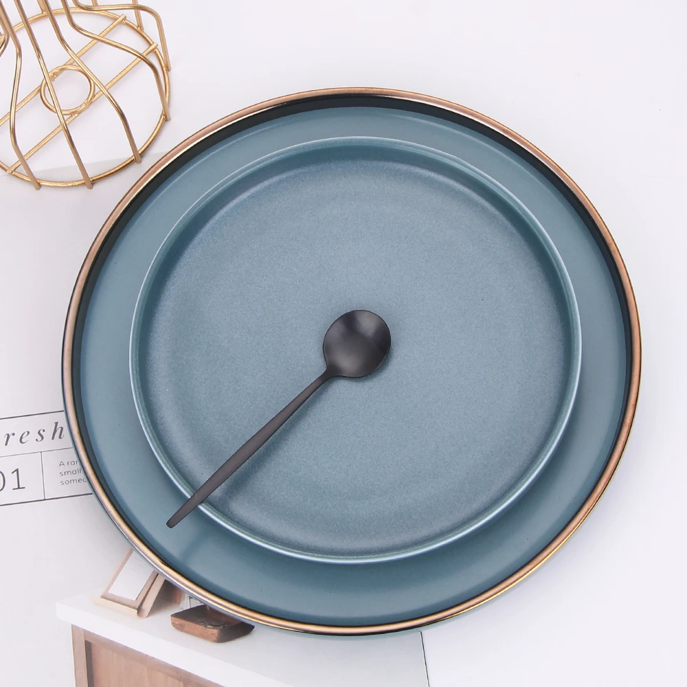 Набор столовых приборов из нержавеющей стали "Cutlery Set" 24 предмета посуды безопасный для посудомоечной машины вилка ложка черная доставка наборов ложек.