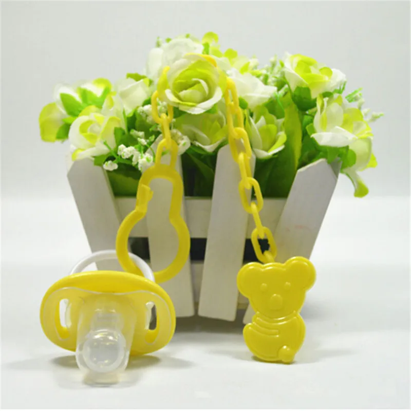 

24cm Pacifier Holder Clip Leashes Chain Plastic Baby Pacifiers Clip Leashes Case Chain Anti-drop Holder Strap Baby Chew Toy
