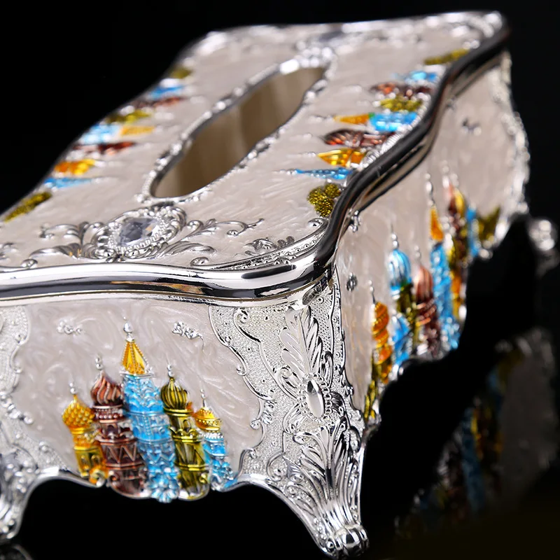 

High-end European hotel tissue box home decoration paper box household items tissue box tissue box holder