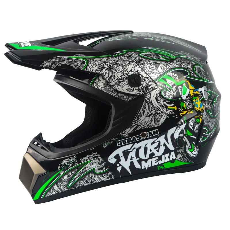 Мотоциклетный шлем VIRTUE Electric крутой для подростков езды по бездорожью