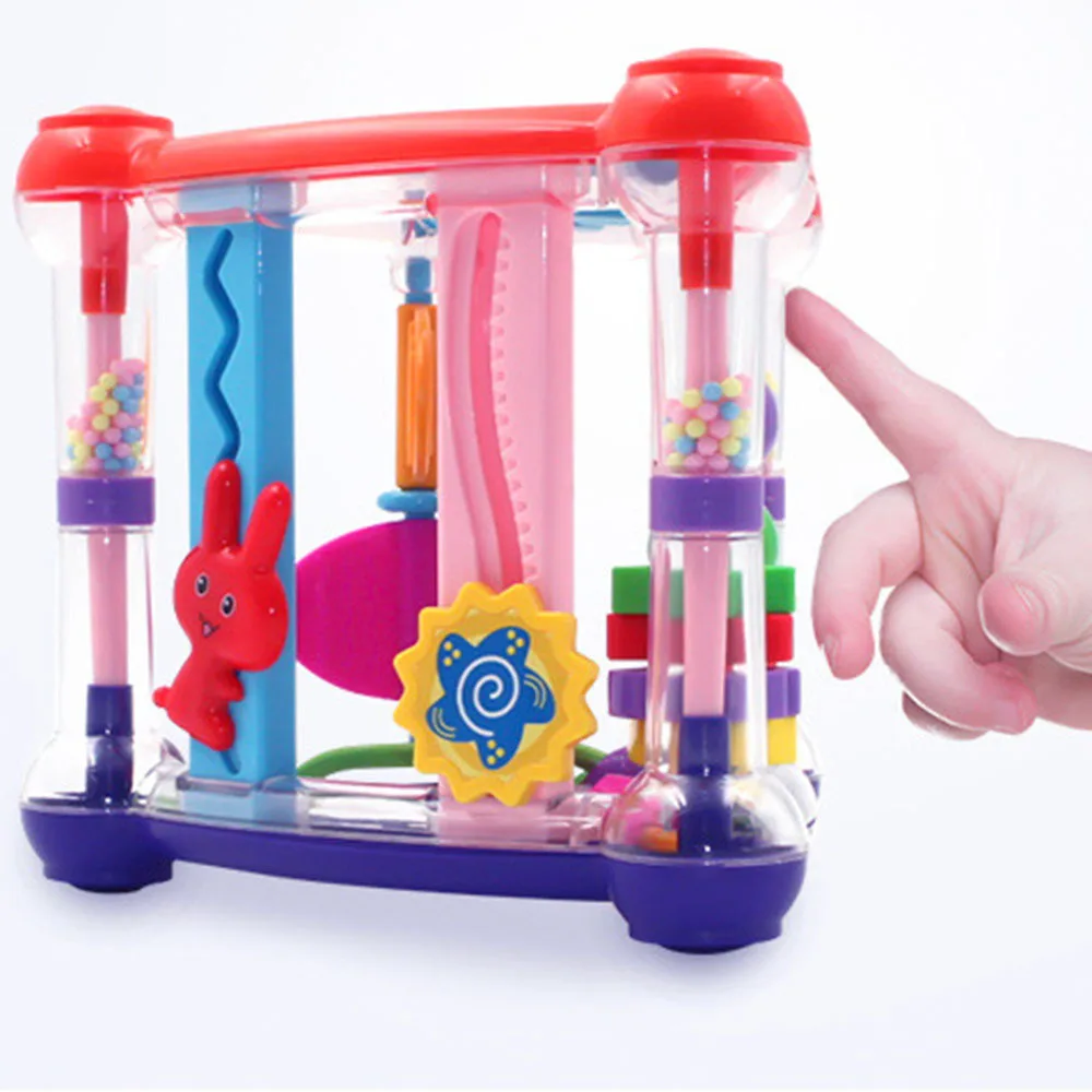 Infant Development Educational Hanging Toys Baby Activity Play Cube Toys ABS Plastic Safety Non-toxic For Newborn Rattle Toy