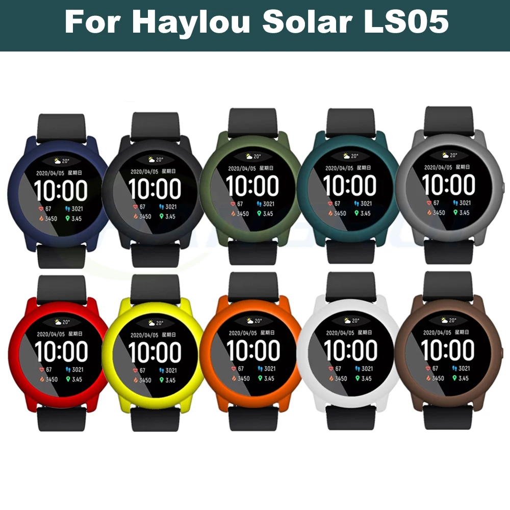 Hangrui для Haylou Solar LS05 чехол TPU силиконовая защитная рамка XiaoMi солнечные Смарт часы