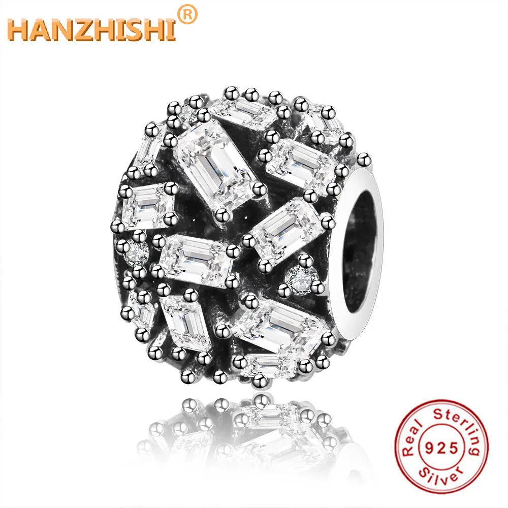 Шармы-бусины из серебра 2018 пробы с фианитом | Украшения и аксессуары