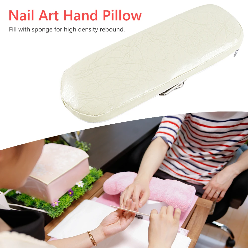 

Leather Soft Manicure Tools Hand Rest Cushion Wrist Support Nail Art Pillow Hand Holder Pad Table Manicure Pedicure Tool