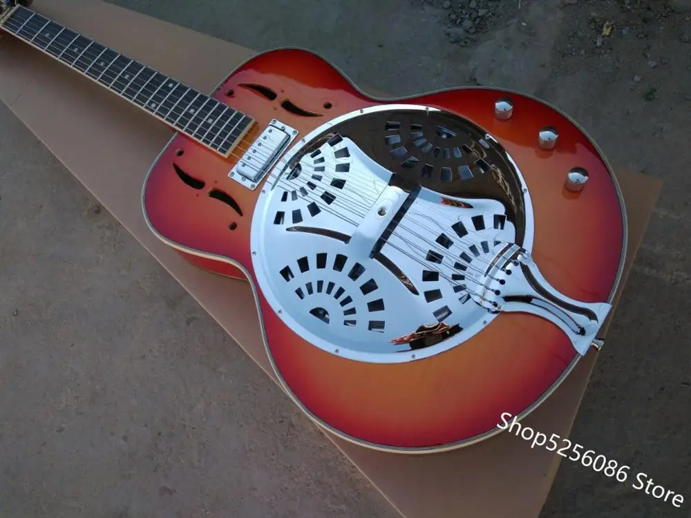 Бесплатная доставка гитара cherry burst 6 струн низкая цена металлическая электронная