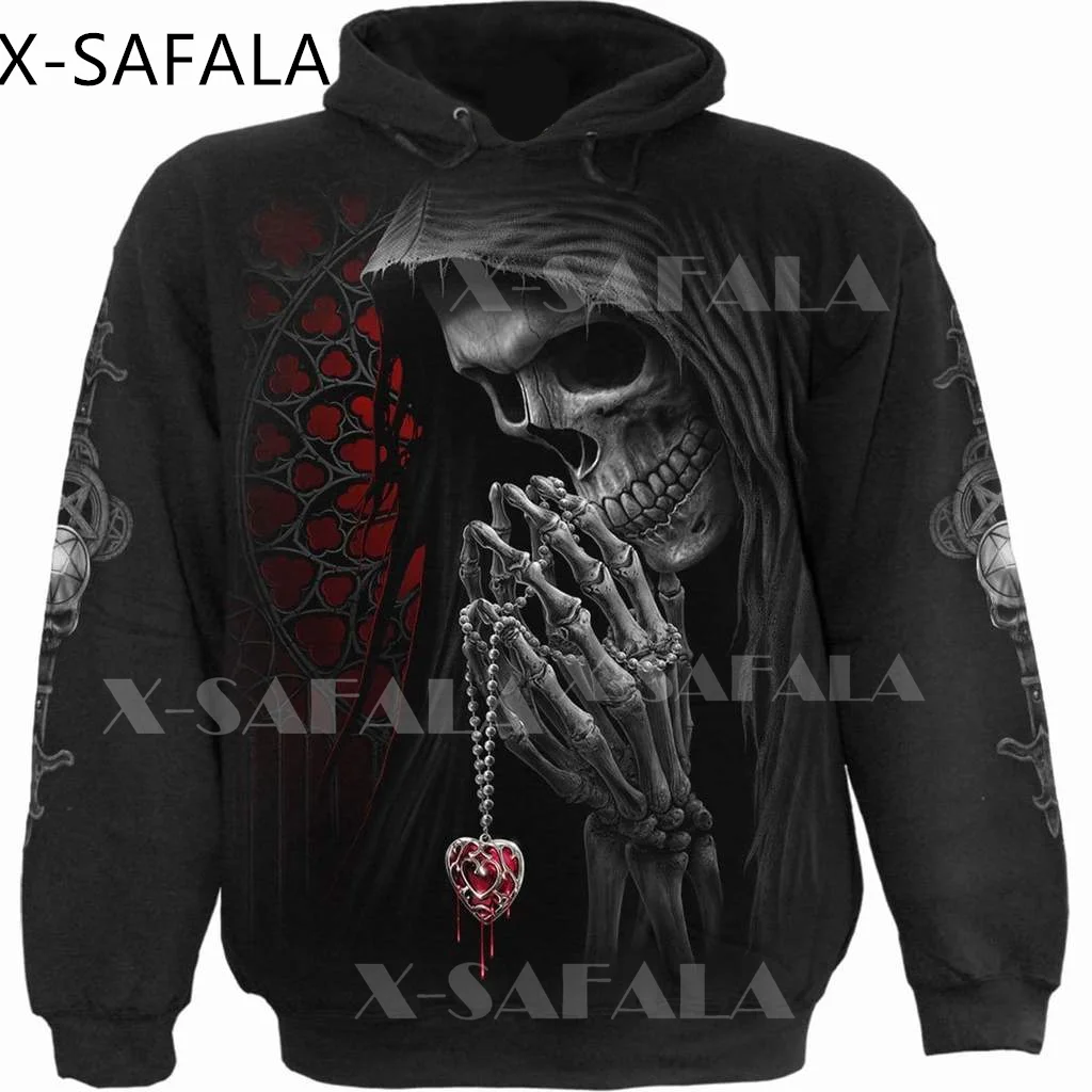 

Skull Devil And Angel 3D Print Hoodie Spring Autumn Man Women Harajuku Outwear Hooded Zipper Pullover Tracksuits Casual