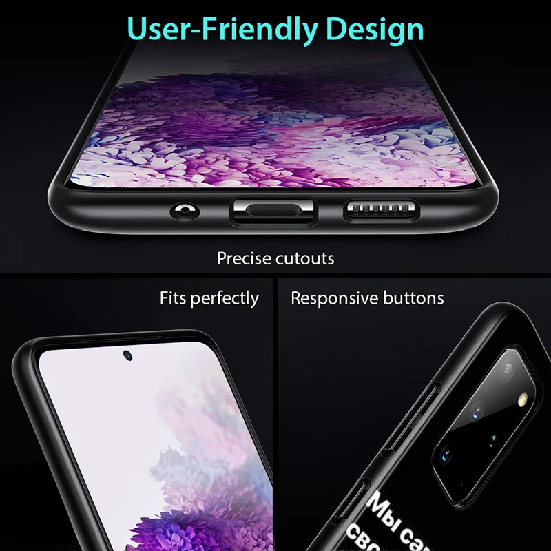 

Russian Quotes text words for Samsung Galaxy S20 FE Plus Ultra Note 10 Lite A91 A81 A71 A51 A41 A31 A21S A11 A01 5G Phone Case