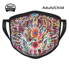 Хлопковая дышащая маска Otomi для лица, ткань для мексиканского искусства