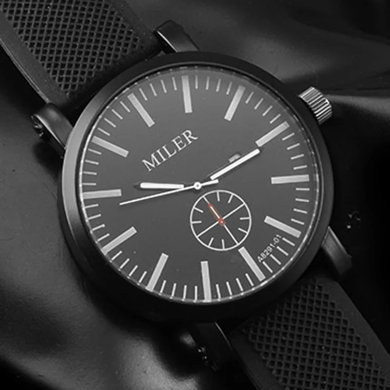 Повседневные мужские часы спортивные повседневные кварцевые наручные