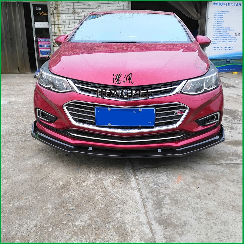 Для Chevrolet Cruze 2016 2017 передний бампер для губ Нижний Бампер рассеиватель защитная