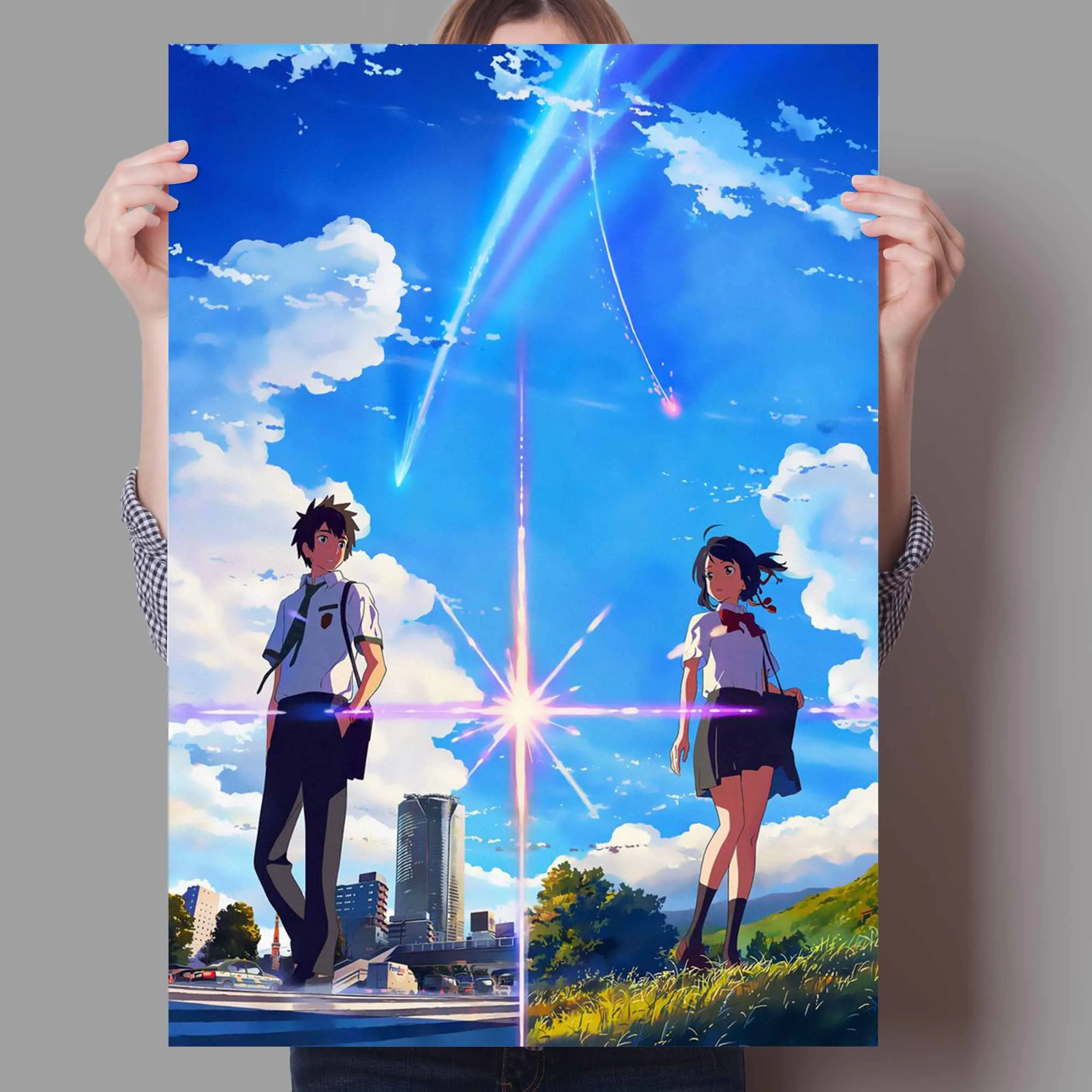 Японское аниме ваше имя Украшение Искусство домашний декор спальня детская