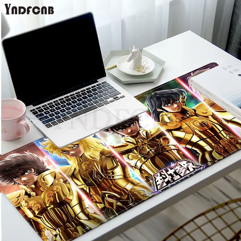 

YNDFCNB Anime Saint Seiya Gold Customized laptop Gaming mouse pad Size for Deak Mat for overwatch/cs go/world of warcraft