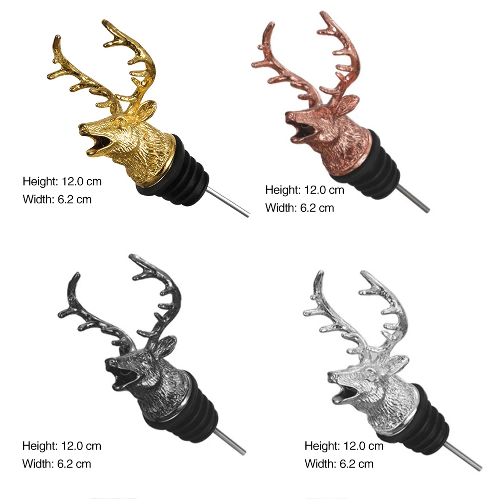 Столовая посуда цинковый сплав насадка для вина в виде оленя уникальные пробки