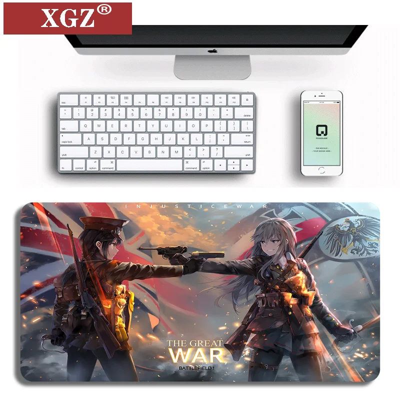 Коврик для мыши XGZ в стиле аниме сексуальных игр девочек нескользящий коврик