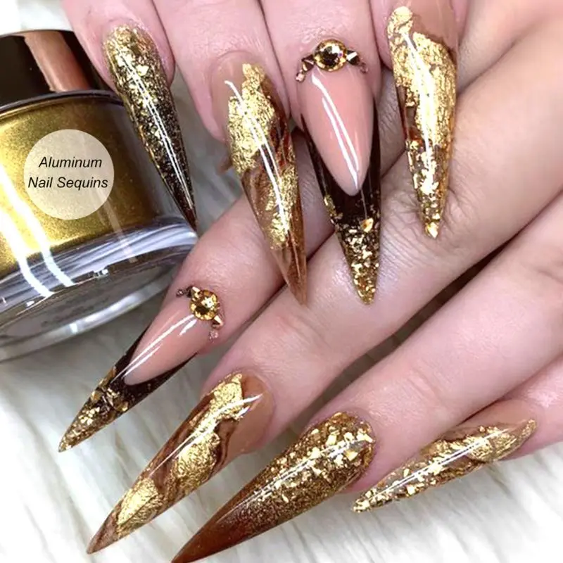 12 балок/Набор для дизайна ногтей цветная блестящая бумага лист хлопья