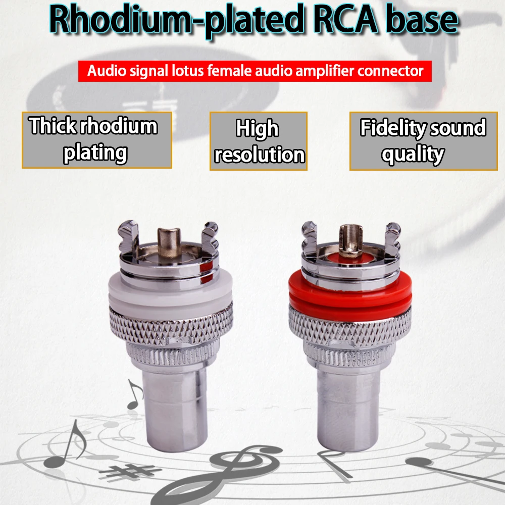 50 шт. разъём RCA YYAUDIO 805-2.5R гнездо шасси | Электроника