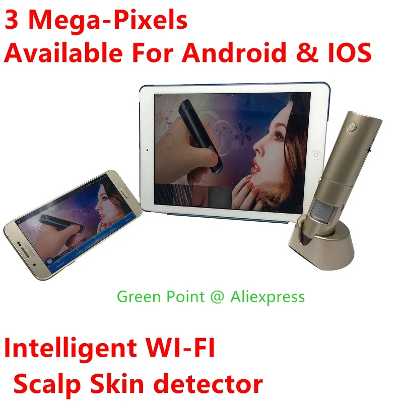 

Новый интеллектуальный цифровой микроскоп Wi-Fi M39, детектор кожи головы, беспроводной анализатор кожи головы с датчиком 3,0 м для IOS, Windows, Android