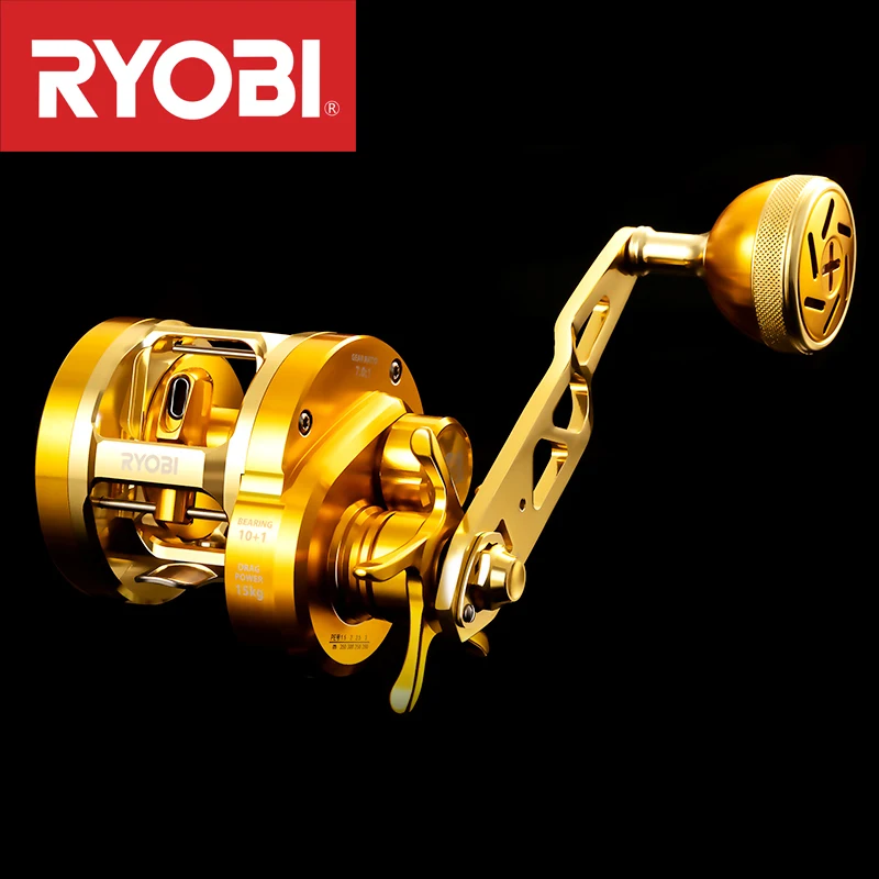 RYOBI VARIUS медленные катушки для джиггинга левая/правая ручка 10 + 1 шарикоподшипник