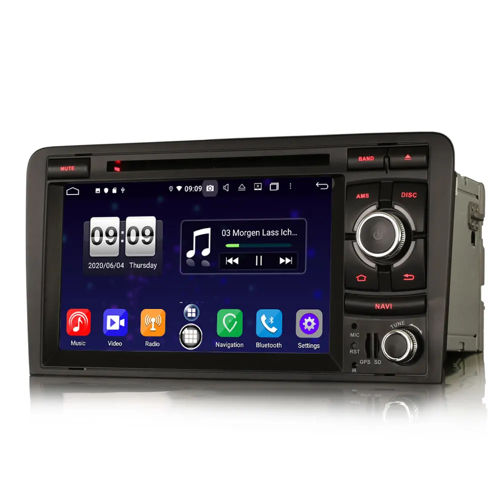 7&quot Android 10.0 OS Car DVD Multimedia Navigation GPS Radio System for Audi A3 2003-2012 &amp S3 2006-2012 RS3 2011-2012 | Автомобили и