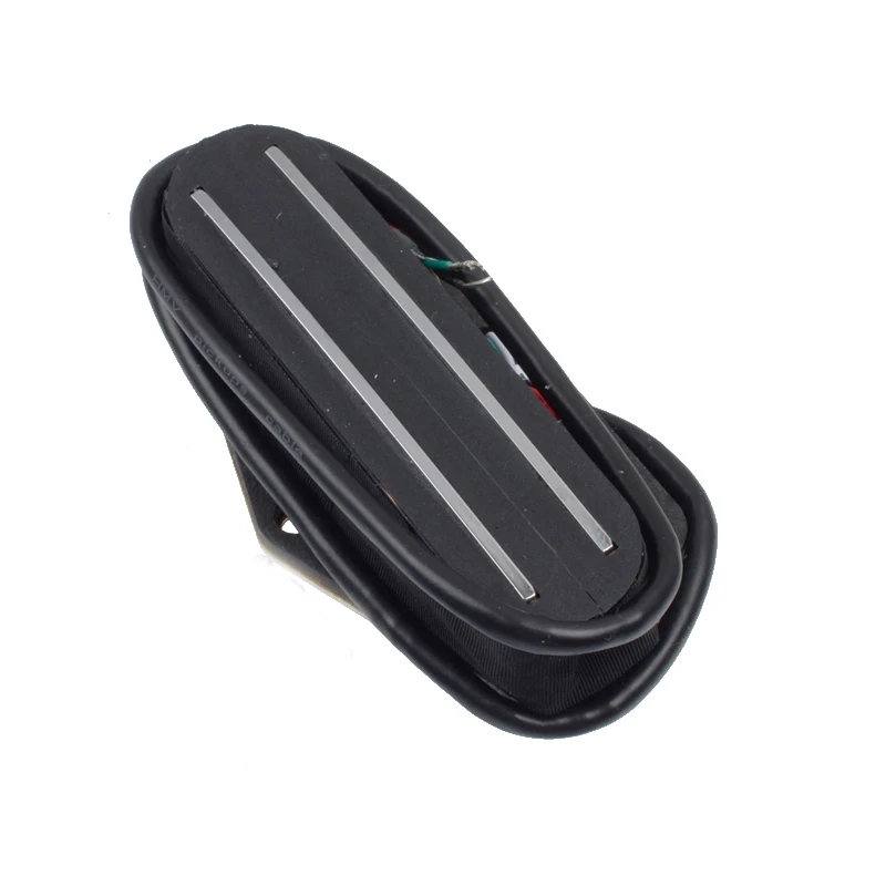 allmusic schwarz mit silber dual schiene dual coill magnetische brücke pickup humbucker für telecaster elektrische gitarre free global shipp