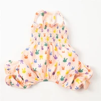 pets products supplies clothes cute rabbit pattern jumpsuit for small puppy dogs