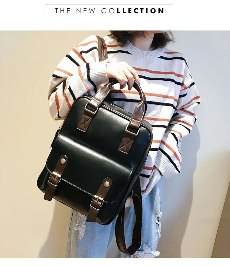 Beibaobao модный рюкзак Mochila Feminina с защитой от кражи, школьные сумки, водонепроницаемые дорожные винтажные рюкзаки для ноутбука, коричневый кожаный большой женский рюкзак