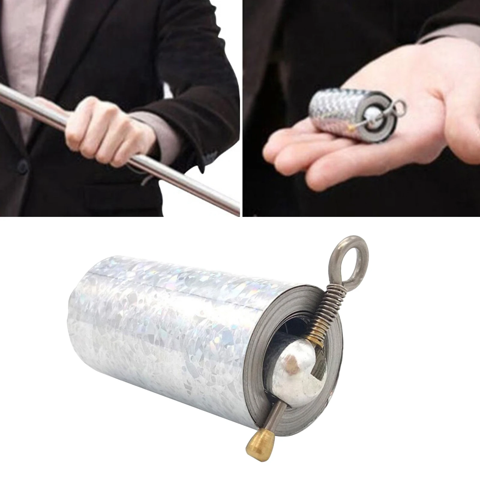 Portable Metal Appearing Cane with Teaching Cards Pocket Staff Stage Trick for Amateur Beginners Ma gic Accessorie | Спорт и