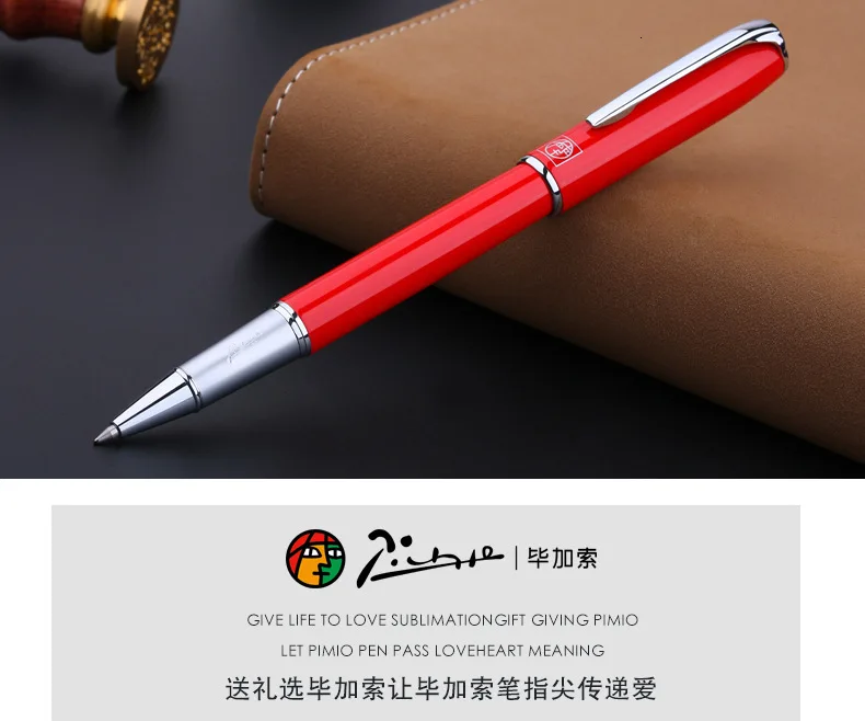 Роскошная металлическая ручка Пикассо Шариковая ручка для бизнеса stylo pennen boligrafos kugelschreiber canetas penna kalem ручки для письма 3721