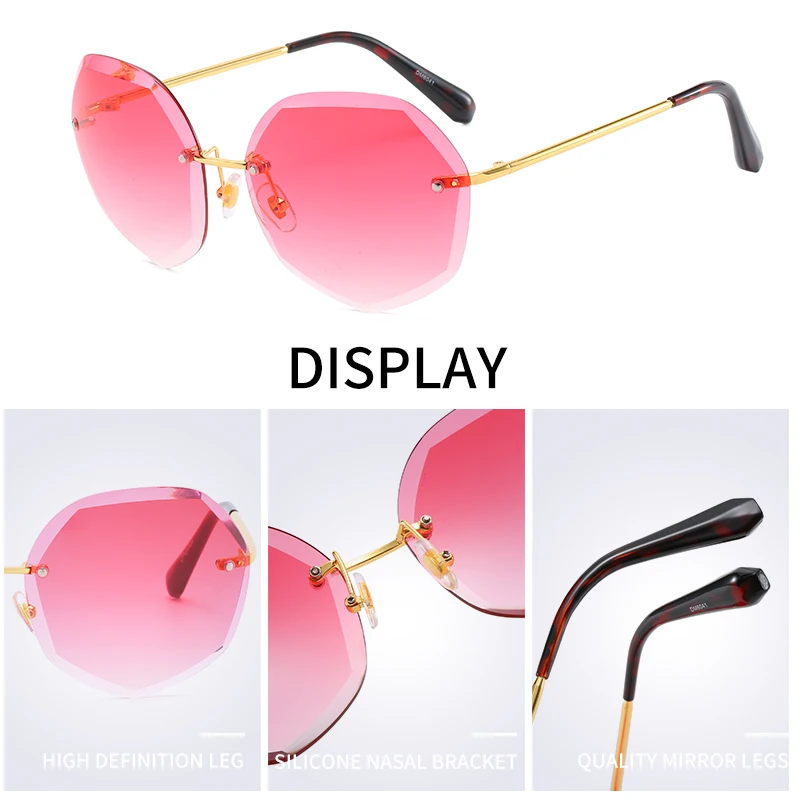 2019 новые винтажные солнцезащитные очки пилота женские без оправы для