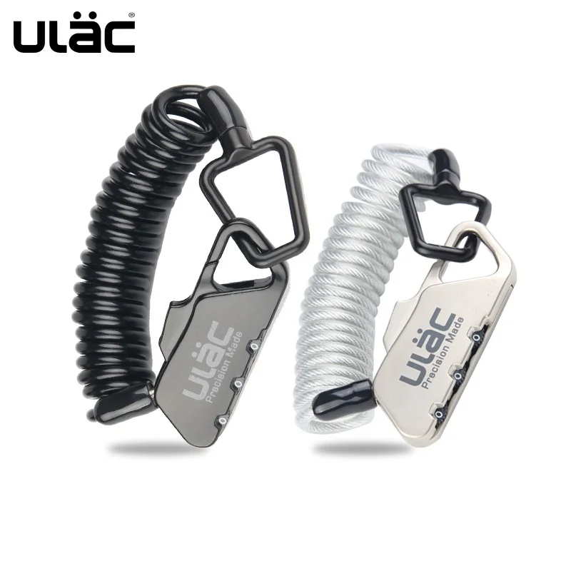 ULAC мини велосипедный кабель замок 3 цифры Противоугонный шлем провод Линия 1 2 м