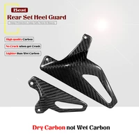 dry carbon motorcycle carbon fiber rearset heel guard plates covers protector for ducati panigale v4 rs v4r v4s
