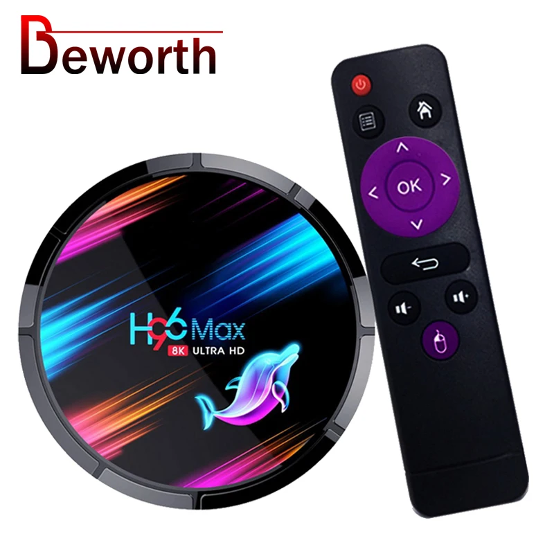 ТВ приставка H96 MAX X3 Android 9 0 четырехъядерный процессор Amlogic S905X3 4 Гб 128 ГБ 64 Двойной Wi