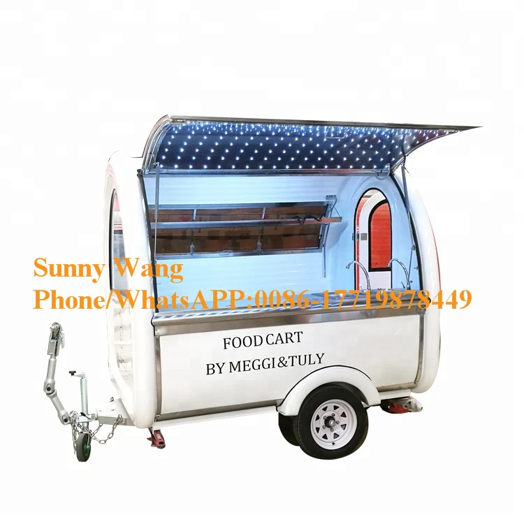 Оптовая цена трейлер для еды мобильный кухонный киоск фургон тележка хот догов