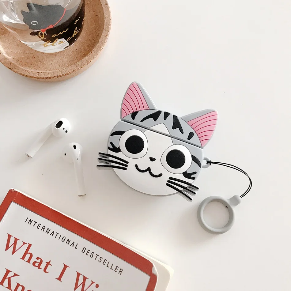 504 Милый чехол для наушников для Airpods, чехол Bluetooth, Забавный 3D чехол с когтями для Apple Air pods 2, защитный чехол, наушники, гарнитура - Цвет: 504