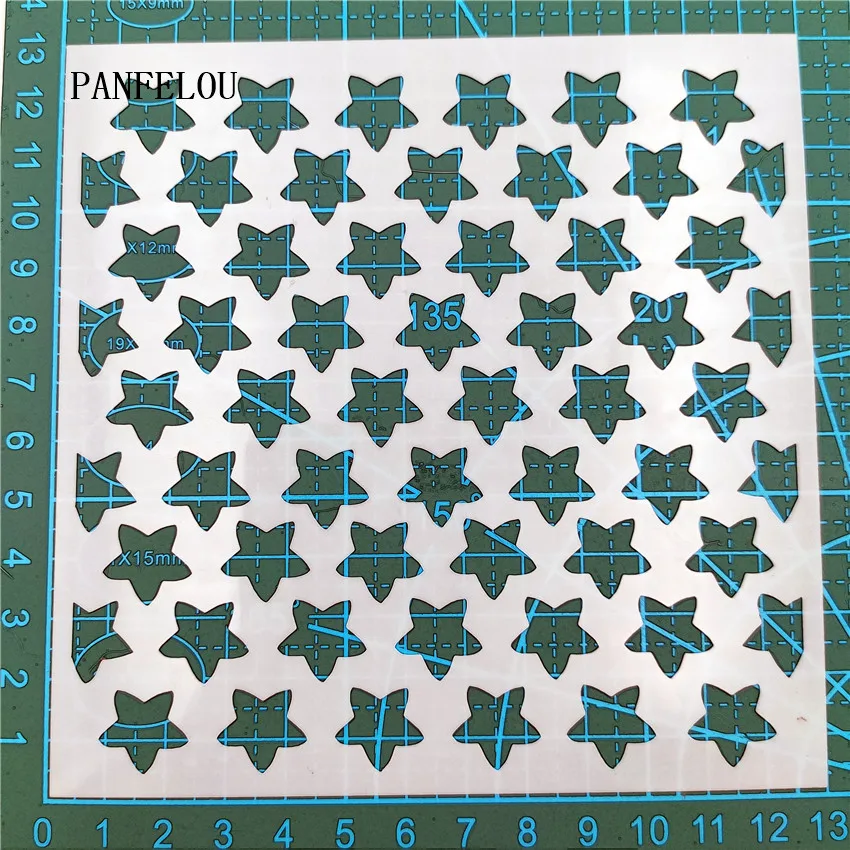 Трафареты для вырезания звезд 13*13 см трафареты скрапбукинга Пластиковая форма