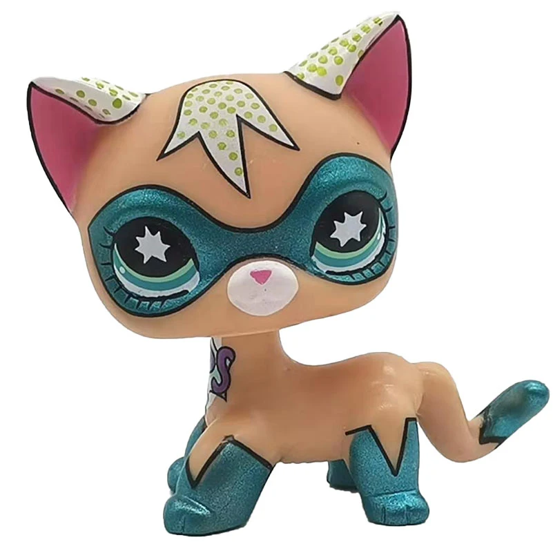 Милые питомцы LPS игрушки стоят с животными маленькая короткая шерсть кошка