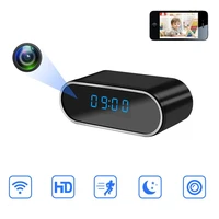 1080p wifi mini camera time alarm clock wireless motion sensor ip security night vision micro home remote monitor hidden tf card