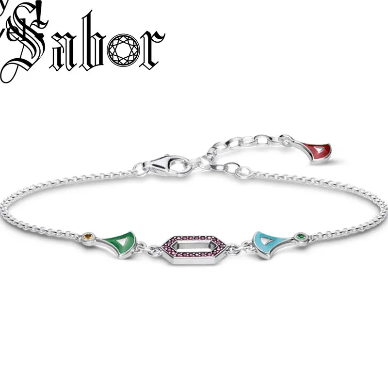 Женский браслет серебристого цвета с Азиатским орнаментом | Украшения и