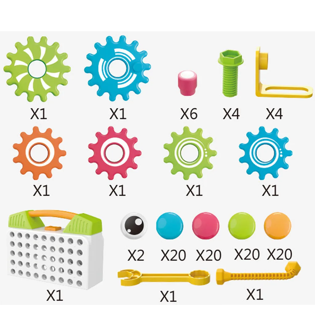 

HIINST 119 Pieces Electric drill screw Jigsaws puzzles Creative Puzzle Learning Toys 3D Building Block Game 2021