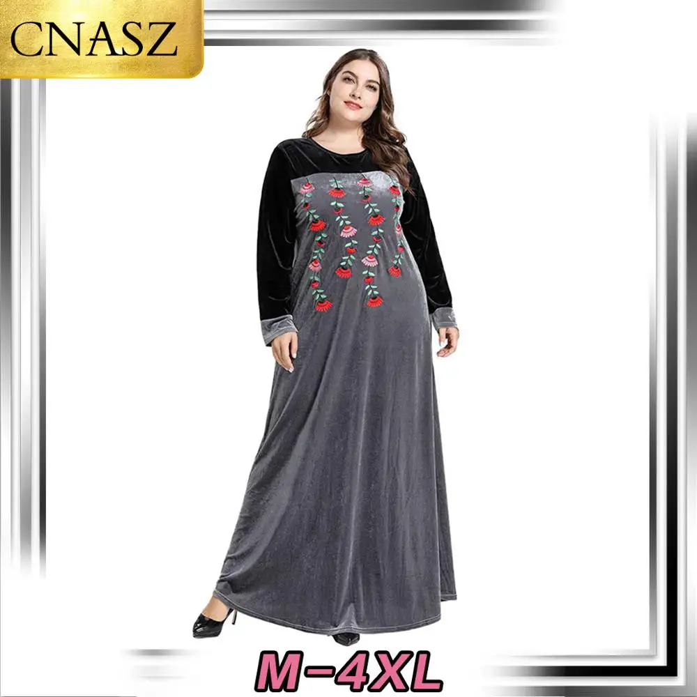 Новинка мусульманское модное женское платье большого размера на Ближнем Востоке