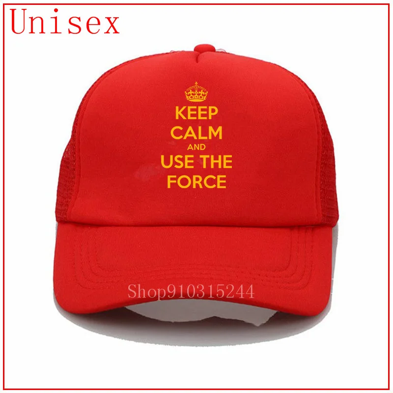 Бейсболка с пластиковым покрытием для женщин надписью keep calm and use the force соломенная