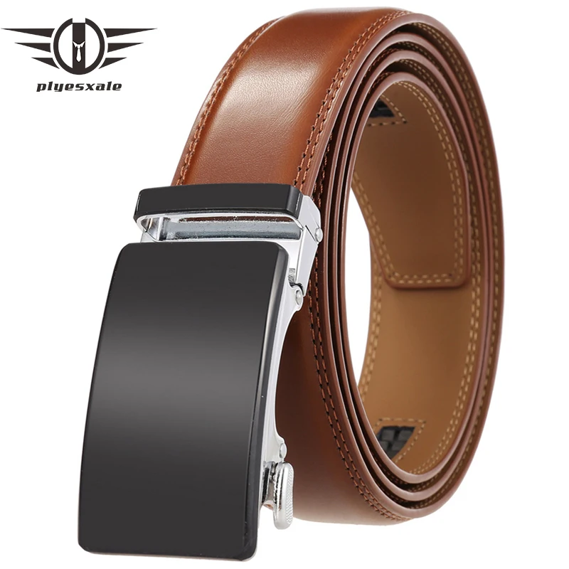Нажмите Автоматическая пряжка ремня для Для мужчин Регулируемая s натуральная