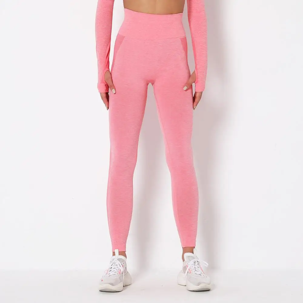 Леггинсы женские бесшовные с эффектом пуш ап и высокой талией|Штаны для йоги| |