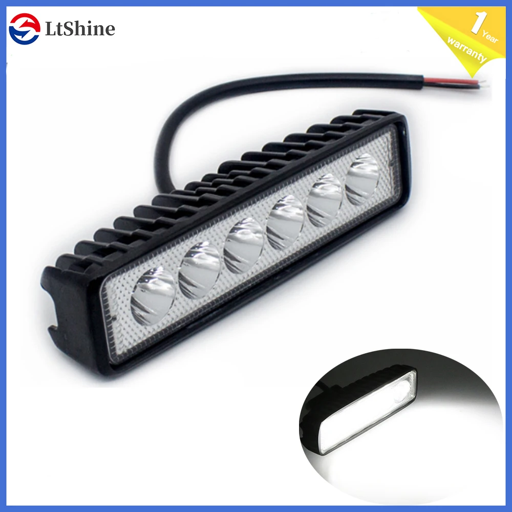 Светодиодный рабочий светильник для внедорожников 5 9 дюйма 18 Вт 12 В 24 дневные